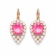 Kõrvarõngad „Diva (Lotus Pink DeLite)“ Swarovski® kristallidega
