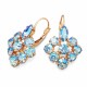 Серьги «Роскошь (Light Sapphire Shimmer)» с кристаллами Swarovski®
