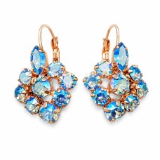 Earrings “Splendor” (Light Sapphire Shimmer) dazzling with Crystals by Swarovski®
