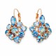 Серьги «Роскошь (Light Sapphire Shimmer)» с кристаллами Swarovski®