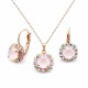Jewelry Set “Glory II (Powder Rose)” created with Crystals by Swarovski®