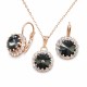 Комплект «Кларис III (Graphite)» с кристаллами Swarovski®