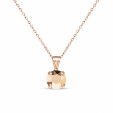 Pendant “Juno (Rose Gold)” created with Crystals by Swarovski®