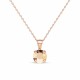Кулон «Юнона (Rose Gold)» с кристаллами Swarovski®