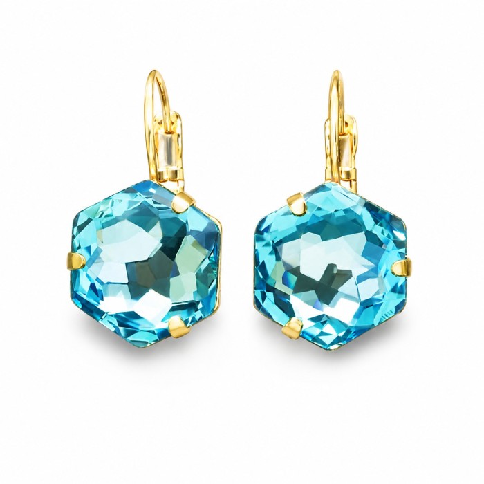 Earrings “Fantasy” (Aquamarine) created with Crystals by Swarovski®