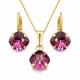 Женский комплект «Мистика (Amethyst)» с кристаллами Swarovski®