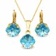 Jewelry Set “Mystic (Aquamarine)” created with Crystals by Swarovski®