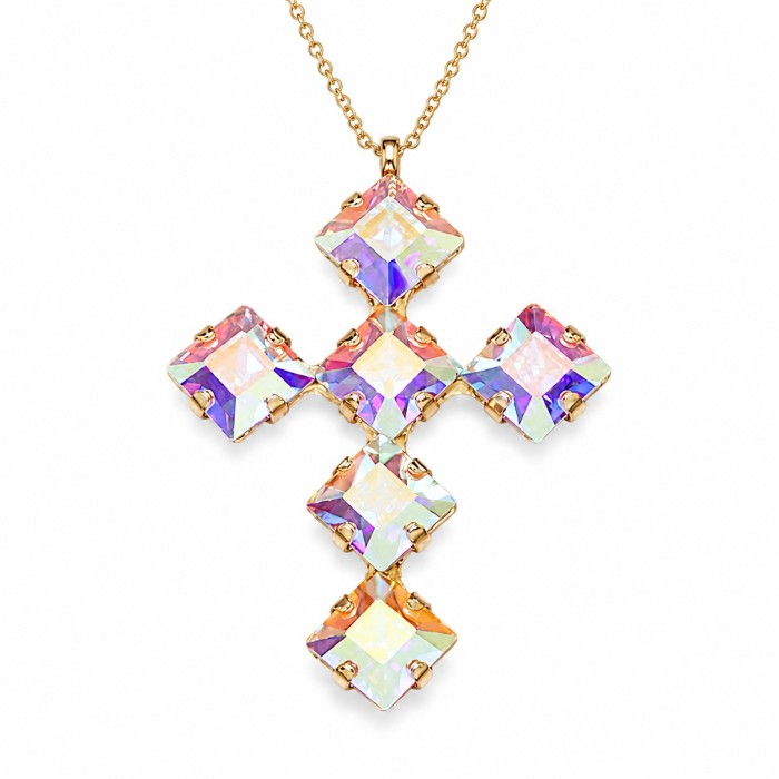 Ripats „Uni (Aurora Borealis)“ Swarovski® kristallidega