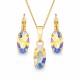 Женский комплект «Энигма (Aurora Borealis)» с кристаллами Swarovski®