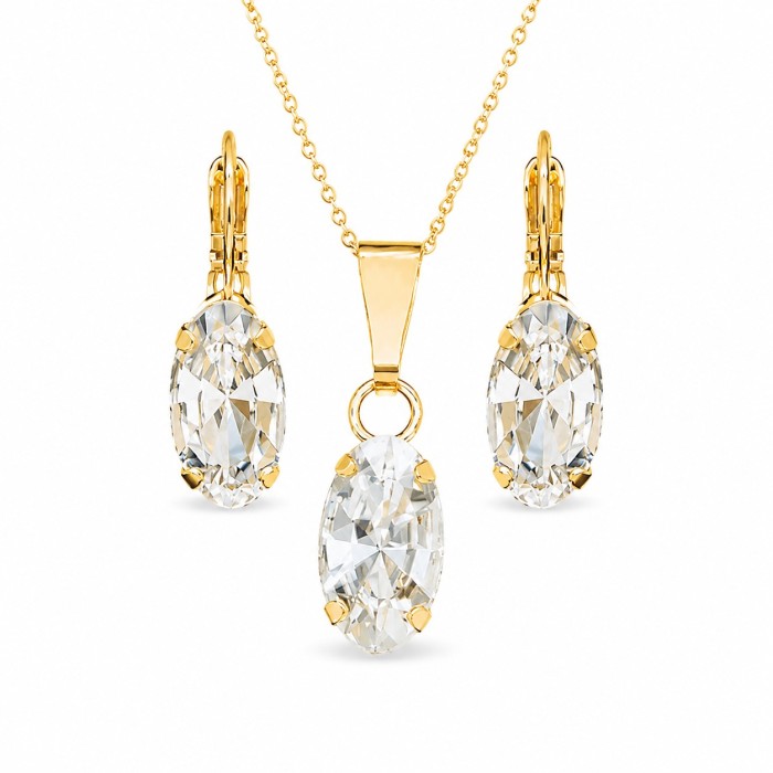 Женский комплект «Энигма» с кристаллами Swarovski®