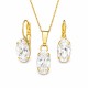 Женский комплект «Энигма» с кристаллами Swarovski®
