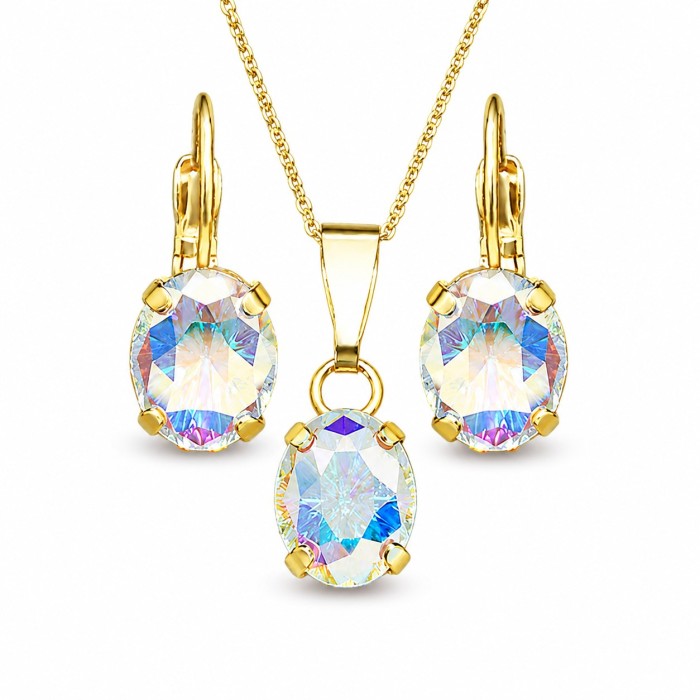  Komplekt „Mystic II (Aurora Borealis)“ koos Swarovski® kristallidega