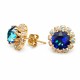 Earrings “Glory III (Bermuda Blue)” created with Crystals by Swarovski®