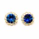 Earrings “Glory III (Bermuda Blue)” created with Crystals by Swarovski®