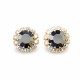 Earrings “Glory (Jet Hematite)” with Preciosa® crystals