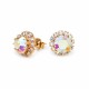 Earrings “Glory (Aurora Borealis)” created with Preciosa® crystals