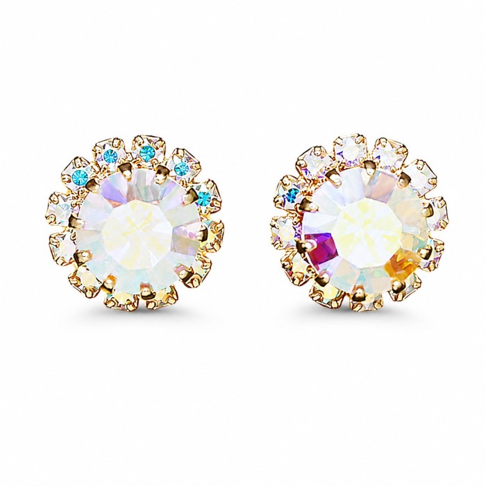 Earrings “Glory (Aurora Borealis)” created with Preciosa® crystals