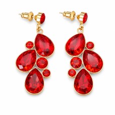 Earrings “Fillory Magic (Light Siam)” with Preciosa® crystals