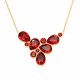 Naiste kaelakee DiamondSky „Fillory Magic (Light Siam)“ Preciosa® kristallidega