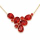 Naiste kaelakee DiamondSky „Fillory Magic (Light Siam)“ Preciosa® kristallidega