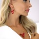 Ehtekomplekt naistele „Fillory Magic (Light Siam)“ Preciosa® kristallidega