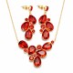 Ehtekomplekt naistele „Fillory Magic (Light Siam)“ Preciosa® kristallidega