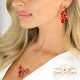 Ehtekomplekt naistele „Fillory Magic (Light Siam)“ Preciosa® kristallidega