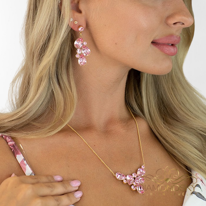 Komplekt „Fillory Magic (Light Rose)“ koos Preciosa® kristallidega