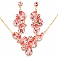 Komplekt „Fillory Magic (Light Rose)“ koos Preciosa® kristallidega