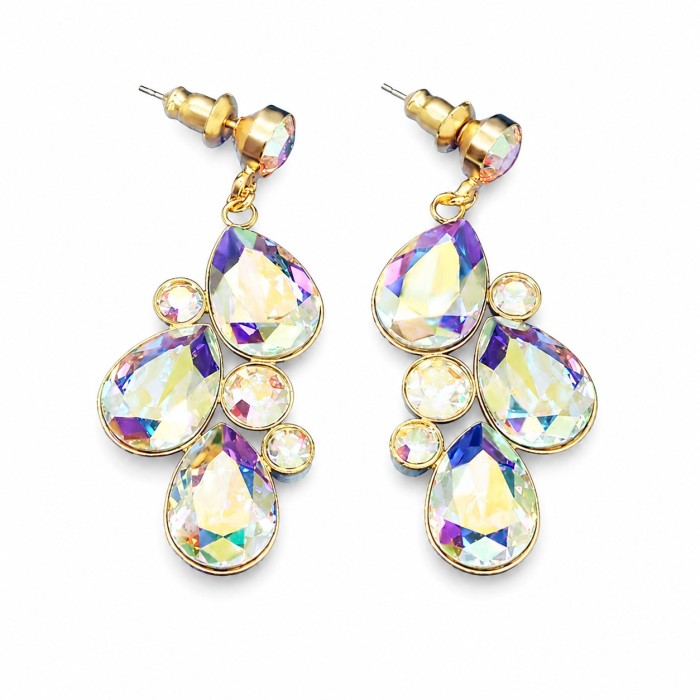 Naiste kõrvarõngad Diamond Sky „Fillory Magic (Aurora Borealis)“ koos Preciosa® kristallidega