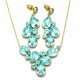 Ehtekomplekt naistele „Fillory Magic (Aqua Bohemica)“ Preciosa® kristallidega