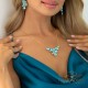 Ehtekomplekt naistele „Fillory Magic (Aqua Bohemica)“ Preciosa® kristallidega