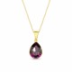 Hõbedane ripats „Crystal Drop (Amethyst)“ Preciosa® kristallidega