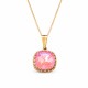 Ehtekomplekt naistele „Vintage V (Lotus Pink DeLite)“ Swarovski® kristallidega