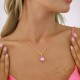Ehtekomplekt naistele „Vintage V (Lotus Pink DeLite)“ Swarovski® kristallidega