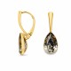 Naiste ehete komplekt „Crystal Drop (Black Diamond)“ koos Preciosa® kristallidega