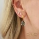 925 Sterling Silver earrings “Crystal Drop (Black Diamond)” with Preciosa® crystals