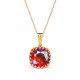 Женский комплект «Винтаж V (Light Siam Shimmer)» с кристаллами Swarovski®