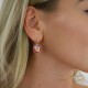 Женский комплект «Винтаж V (Light Siam Shimmer)» с кристаллами Swarovski®