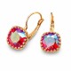 Женский комплект «Винтаж V (Light Siam Shimmer)» с кристаллами Swarovski®
