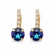 Naiste kõrvarõngad Diamond Sky „Glory IV (Bermuda Blue)“ koos Swarovski kristallidega