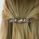 Заколка для волос «Ослепительный Блеск II (Silver Night)» с кристаллами Swarovski®