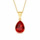 Hõbedane ripats „Crystal Drop (Light Siam)“ Preciosa® kristallidega