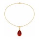 Hõbedane ripats „Crystal Drop (Light Siam)“ Preciosa® kristallidega