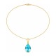 925 Sterling Silver Jewelry Set “Crystal Drop (Aqua Bohemica)” with Preciosa® crystals