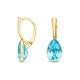 925 Sterling Silver earrings “Crystal Drop (Aqua Bohemica)” with Preciosa® crystals