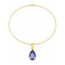 925 Sterling Silver pendant “Crystal Drop (Tanzanite)” with Preciosa® crystals