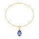 Naiste ehete komplekt „Crystal Drop (Tanzanite)“ koos Preciosa® kristallidega