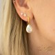 Naiste kõrvarõngad Diamond Sky „Crystal Drop (Aurora Borealis)“ koos Preciosa® kristallidega