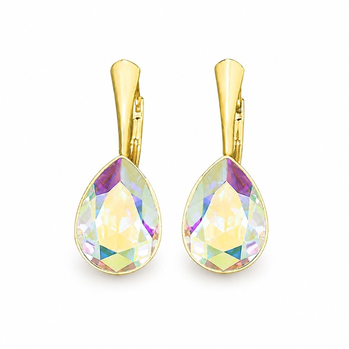Naiste kõrvarõngad Diamond Sky „Crystal Drop (Aurora Borealis)“ koos Preciosa® kristallidega